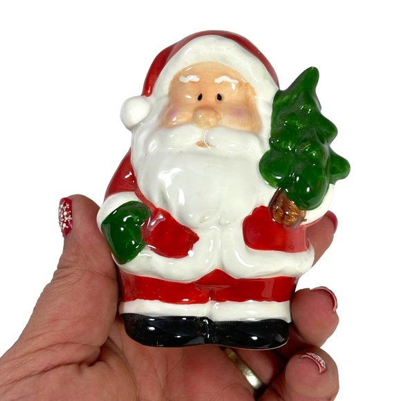 Vintage ceramic Santa salt & pepper shakers - Picture 9 of 14